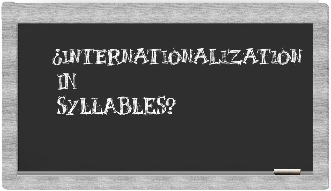 internationalization in syllables