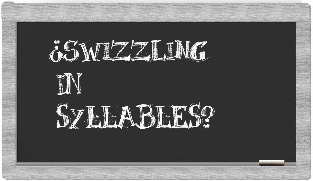 ¿swizzling en sílabas?