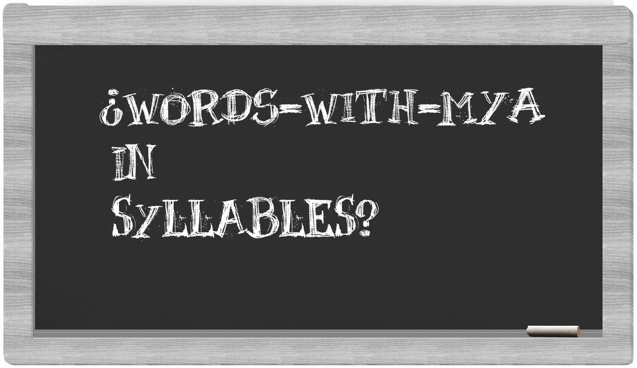 ¿words-with-Mya en sílabas?